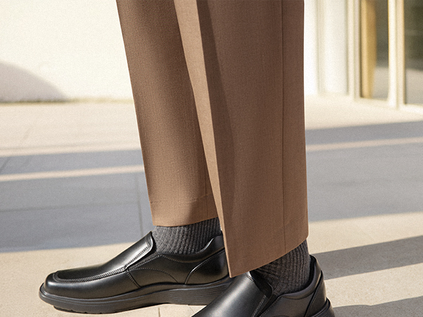 Men's Slip-On Leather Dress Loafers-BRUNO MARC