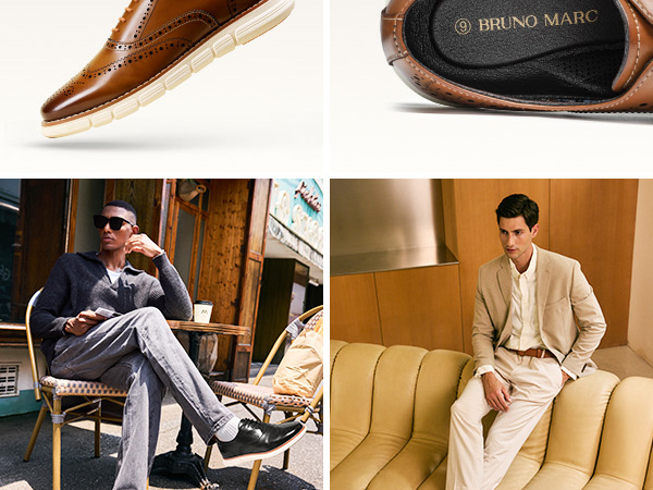 Men's Wingtip Oxford Sneakers -Bruno Marc