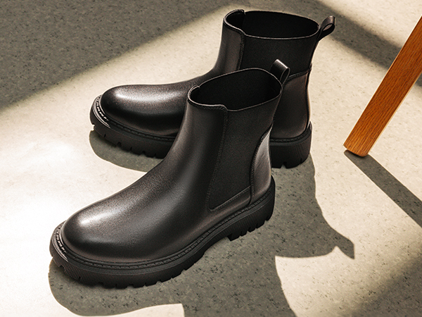 Mens New Bruno Marc Urban Pullon Chelsea Ankle Boots Size 13 Black Men main image 3