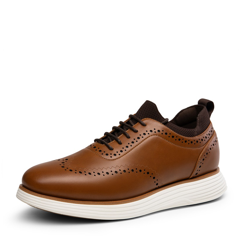 [MaxFlex SuiteCraft] Men's Casual Wingtip Dress Sneakers-brunomarc