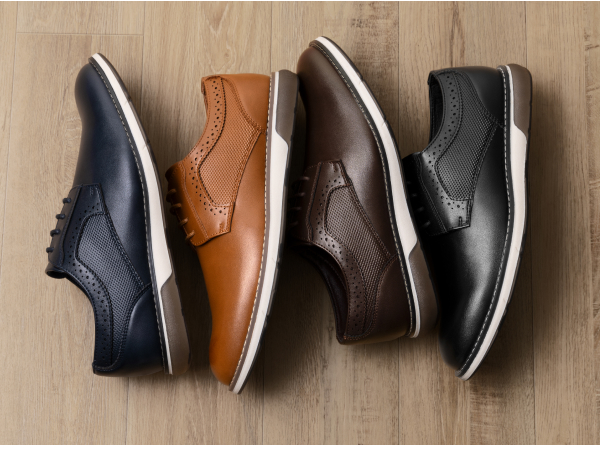 Men's Plain Toe Oxford Dress Sneakers-Bruno Marc