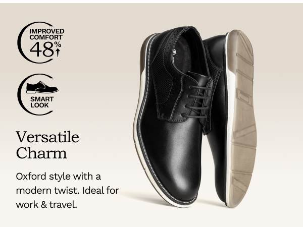 Men's Plain Toe Oxford Dress Sneakers-Bruno Marc