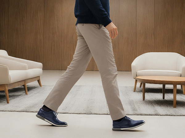 Men's Plain Toe Oxford Dress Sneakers-Bruno Marc