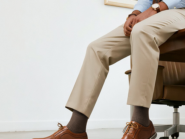 Men's Plain Toe Oxford Dress Sneakers-Bruno Marc