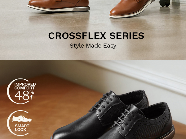 Men's Plain Toe Oxford Dress Sneakers-Bruno Marc