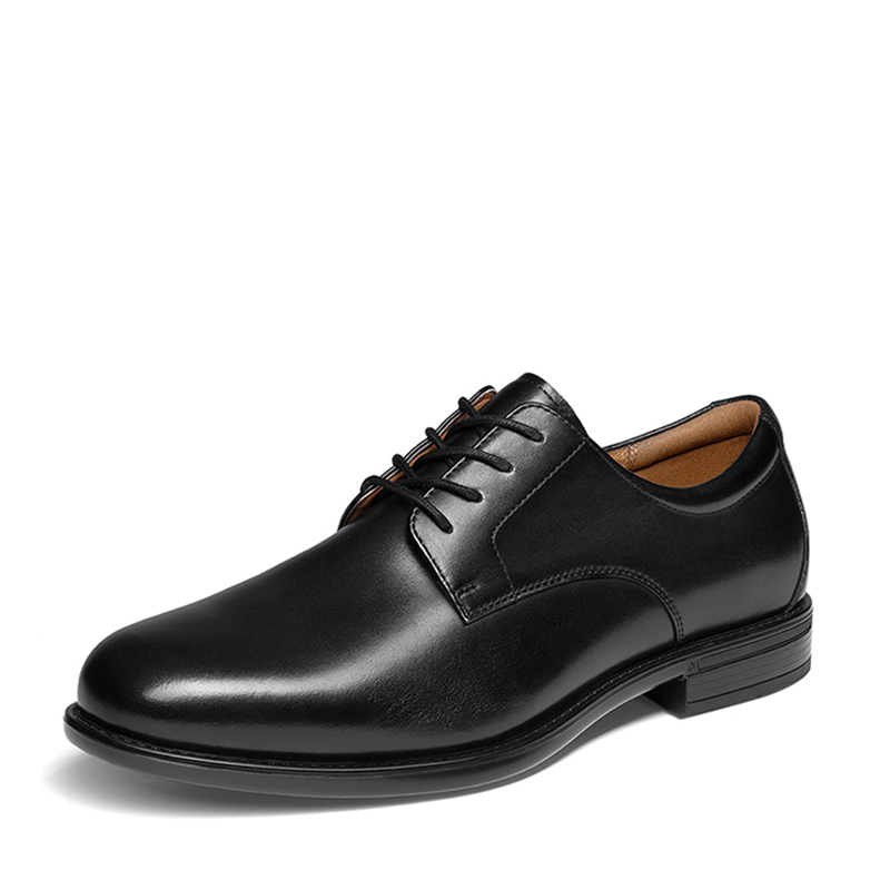 full leather dress shoes The Black Tux Leather Shoes In Black