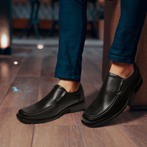 Black slip shoes online