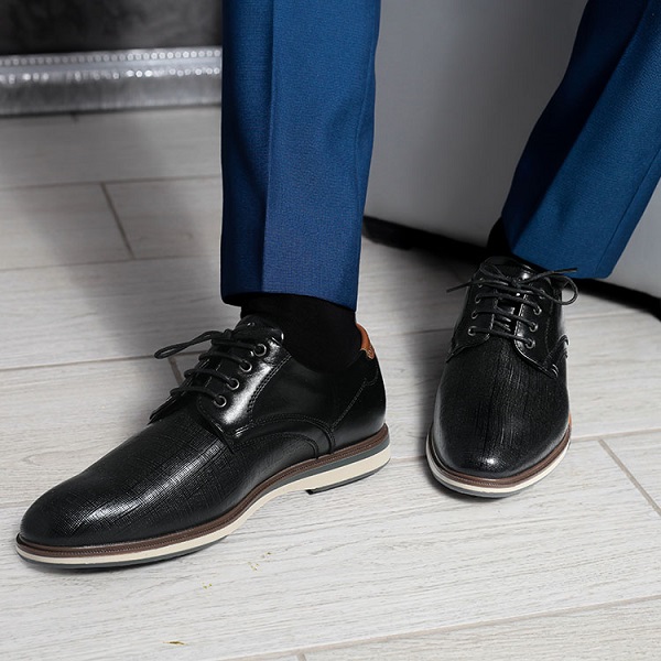 Blue and black dress shoes best sale