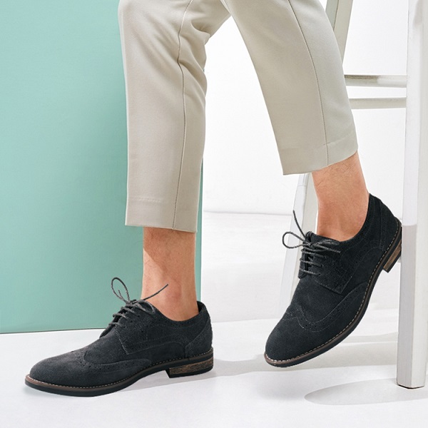 Suede casual shoes mens fashion