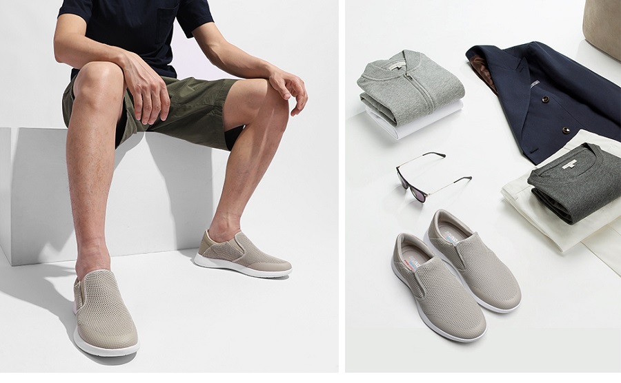 mens slip on sneakers with laces