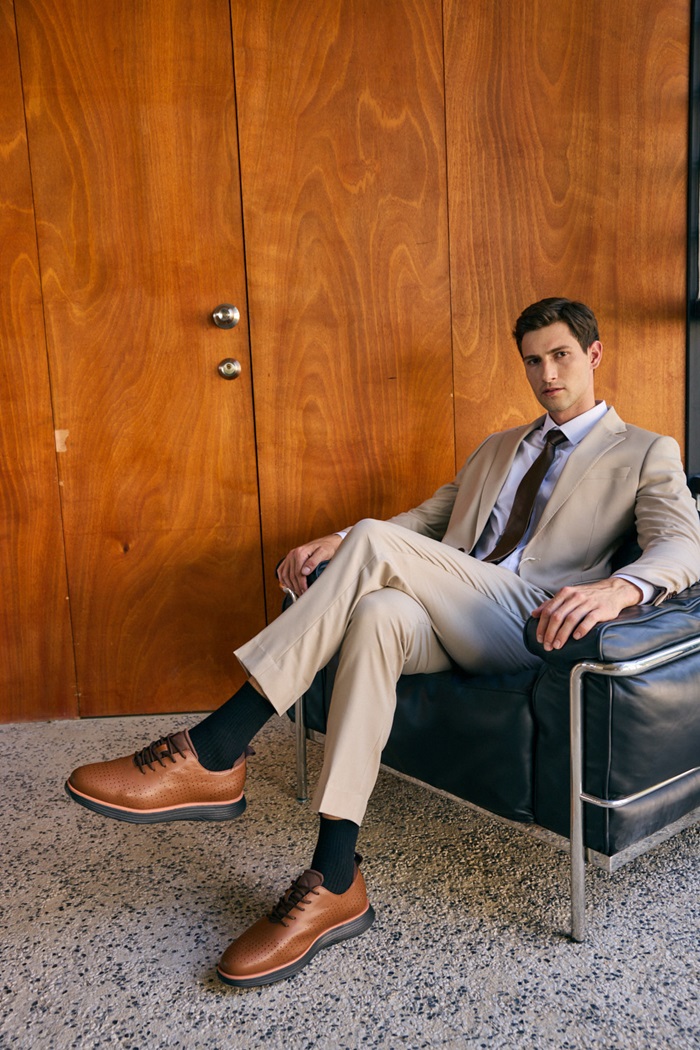 thumbnail image 2 of Men's Casual Derby Shoes – Comfortable Business & Work Breathable Faux Leather (Sizes 6.5–13) 2 of 2