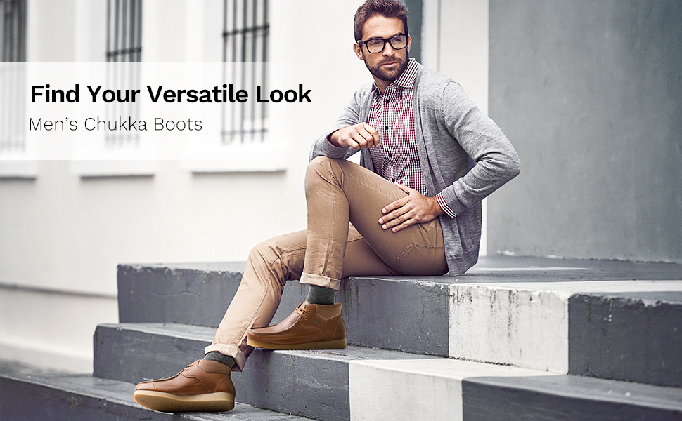 Elegant Bruno Marc Brown Suede Chukka Boots Classics for Him⁠ ⁠ Shop Men main image 4