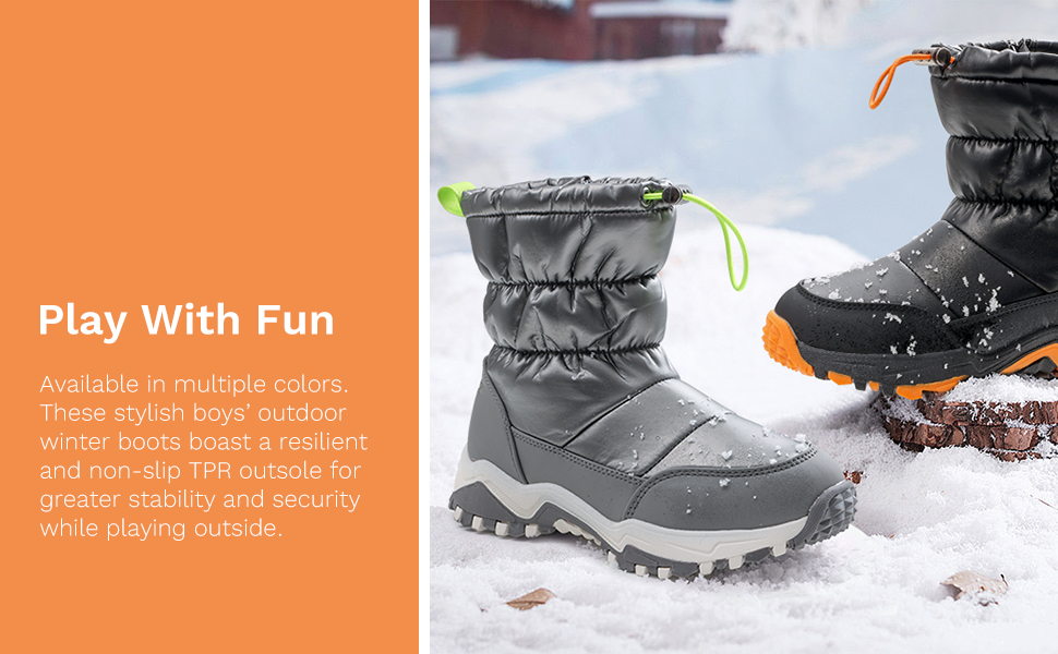 Boys insulated winter boots shop