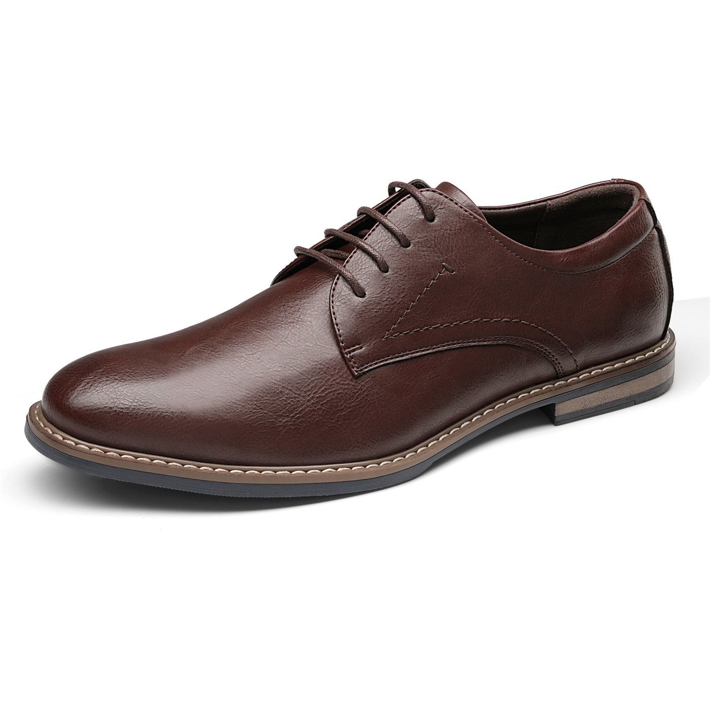 Bruno Marc Men’s Dark Brown Leather Derby Oxfords Amazon.com | Bruno Marc Men main image 3