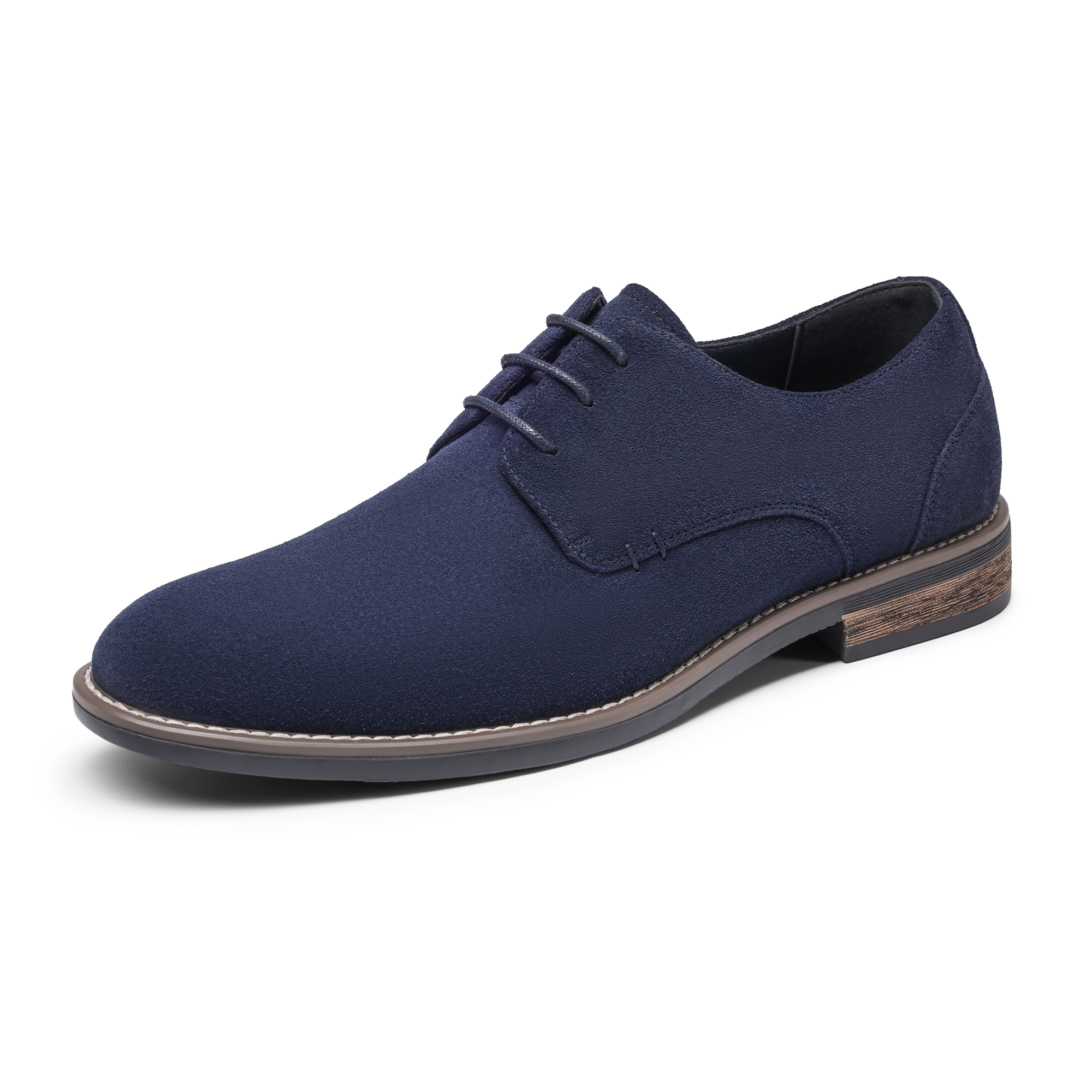 Mens Bruno Suede Leather Oxfords Shoes BRUNO MARC Mens Oxford Shoes Lace Up Classic Casual Kuwait  main image 3