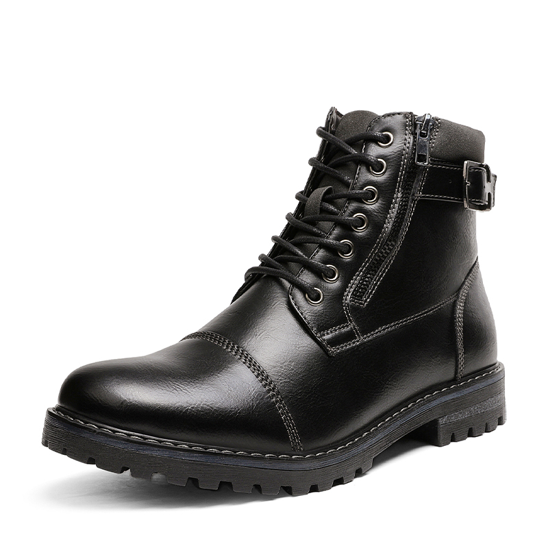 Bruno Marc Men S Motorcycle Styled Oxford Boots