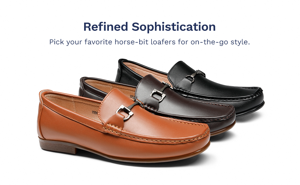 Men's Metallic Bit Loafers Without Socks-Bruno Marc