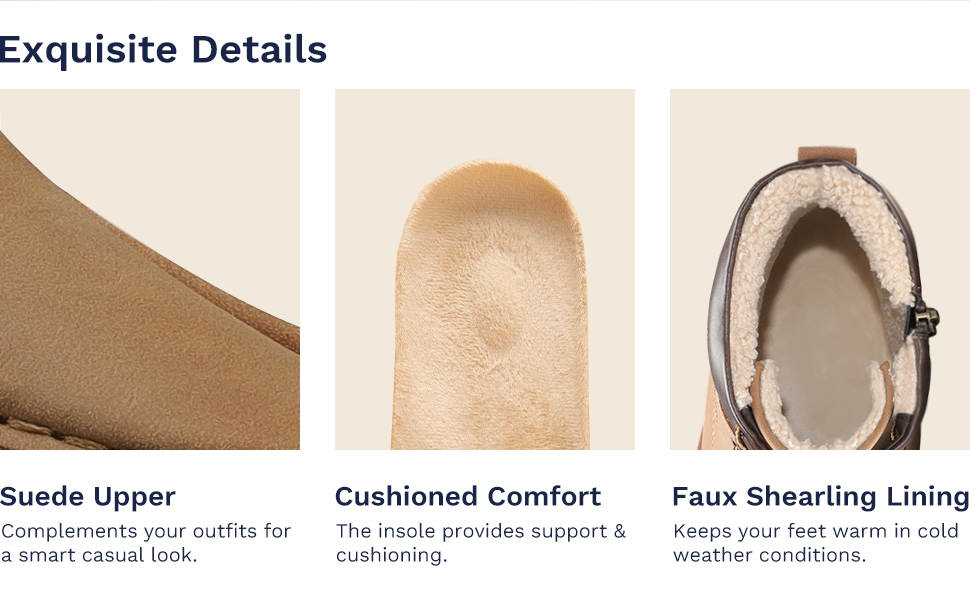 Men's Fur Lined Moc Toe Boots-Bruno Marc