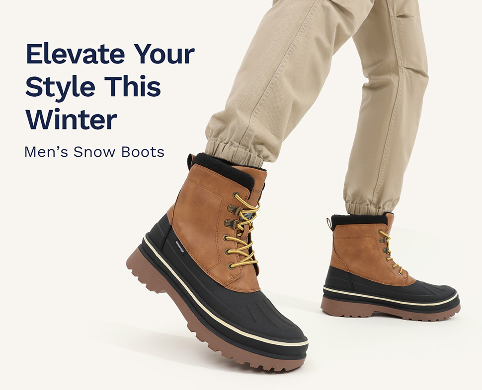 Men's winter boots waterproof insulated cheap