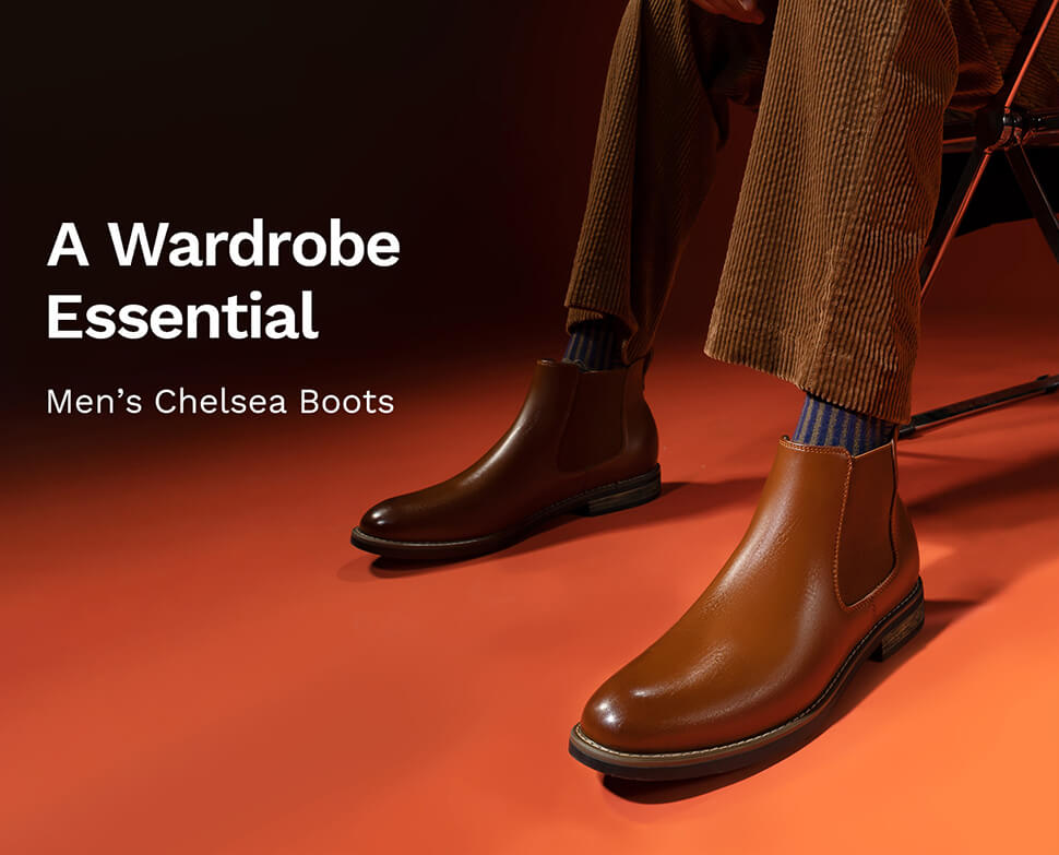 Men's Vegan Leather Chelsea Boots-Bruno Marc