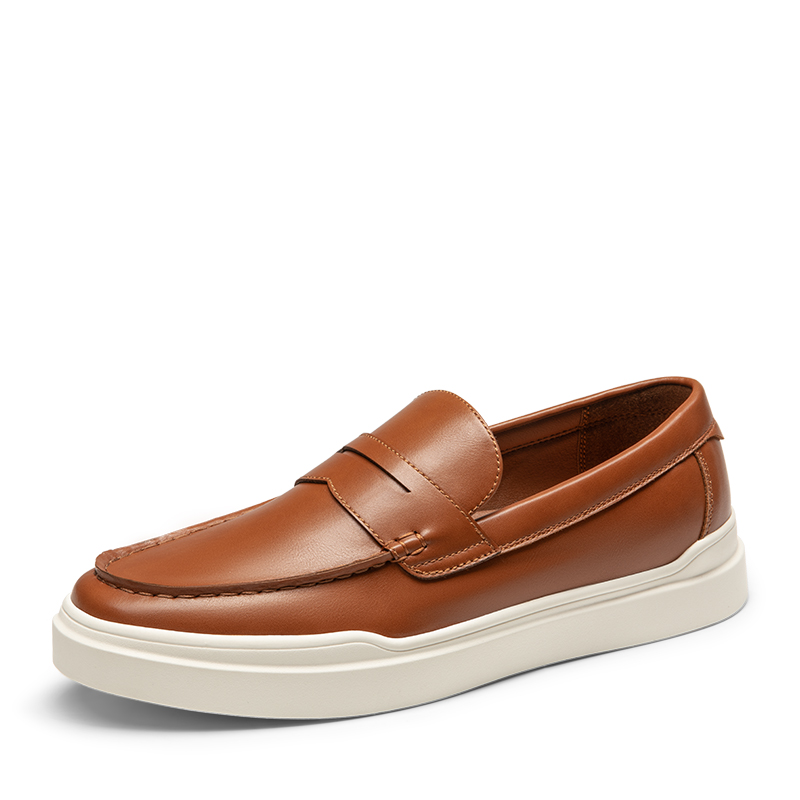 Men s Slip Resistant Slip On Casual Penny Loafers Bruno Marc