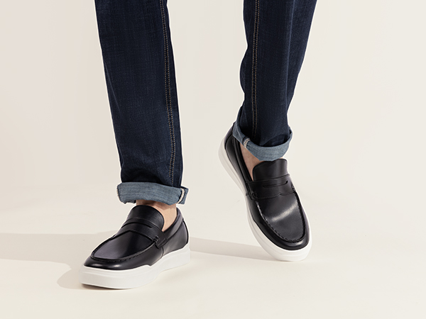 Bruno Marc Mens Black Loafers Size 14 Mens White Shoes Size 14