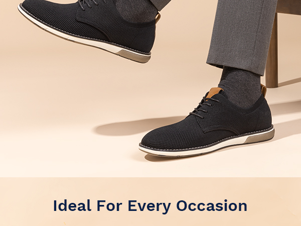Men s Knitted Casual Oxford Dress Shoes Bruno Marc