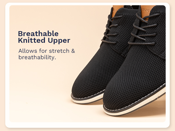 Men's Knitted Business Casual Dress Shoes-Bruno Marc