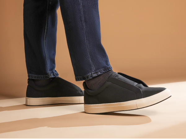Geometric Print Men's Slip On Sneakers