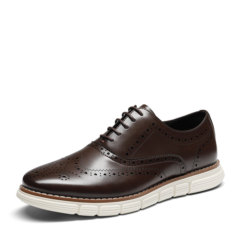 thumbnail image 2 of Bruno Marc Men's MaxFlex Dress Sneakers - Wingtip Oxford Business Casual Shoes With Comfort Fit 2 of 14