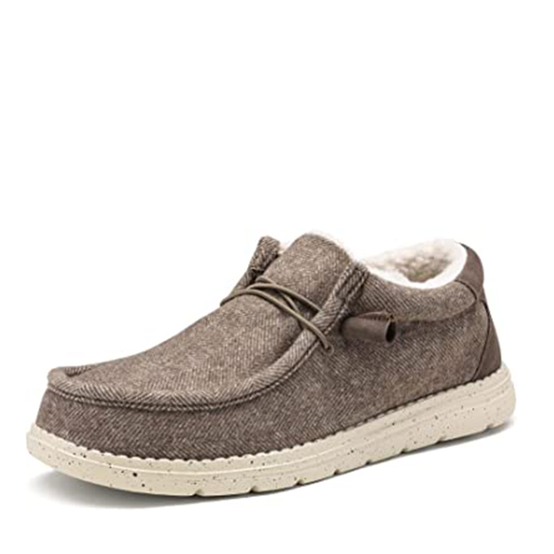 Slip on fur loafers store