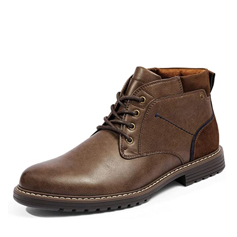 Bruno Marc Men S Synthetic Leather Chukka Dress Boots