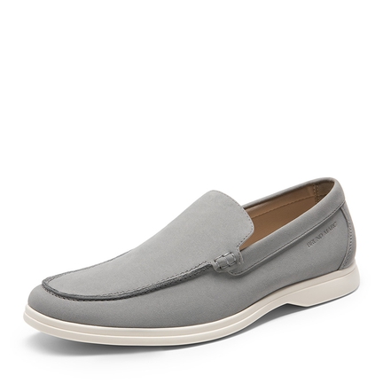 Men s Grey Casual Loafers Bruno Marc