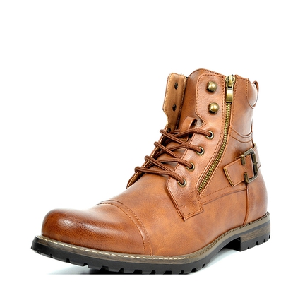 Men s Cap Toe Boots Cap Toe Dress Boots Bruno Marc