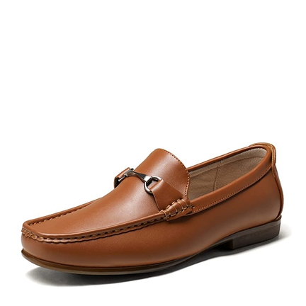 Mens fashion tanned loafers