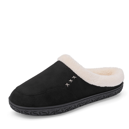 Mens fur lined slippers clearance