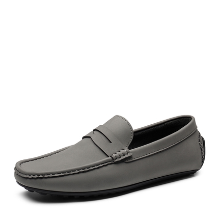 Men s Grey Loafers Bruno Marc
