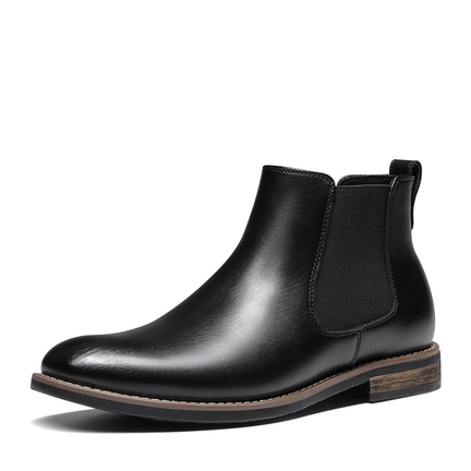 Mens winter dress boots black sale