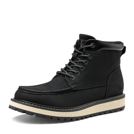 Men s Black Motorcycle Boots Bruno Marc