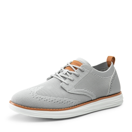 Men s Grey Dress Shoes Bruno Marc