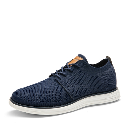 Men s Navy Blue Dress Shoes Bruno Marc