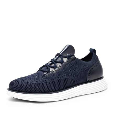 Men s Blue Slip On Shoes Bruno Marc