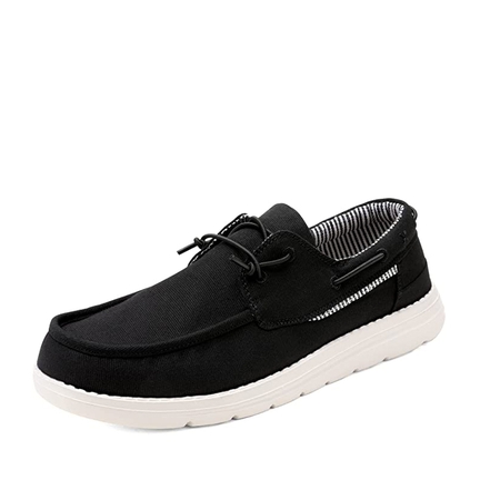 Black canvas loafers best sale