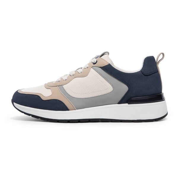 Men's Cushioned Fashion Sneakers - WHEAT/ DARK BLUE - 1