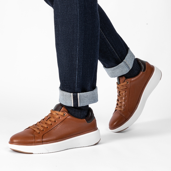 Men's Comfortable Smart Casual Sneakers - BROWN - 5