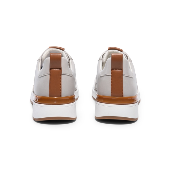 Men's Comfort Lace-Up Cushioned Sneakers - GREY - 4