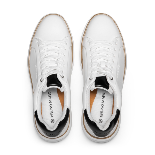 Men's Comfortable Smart Casual Sneakers - WHITE - 2