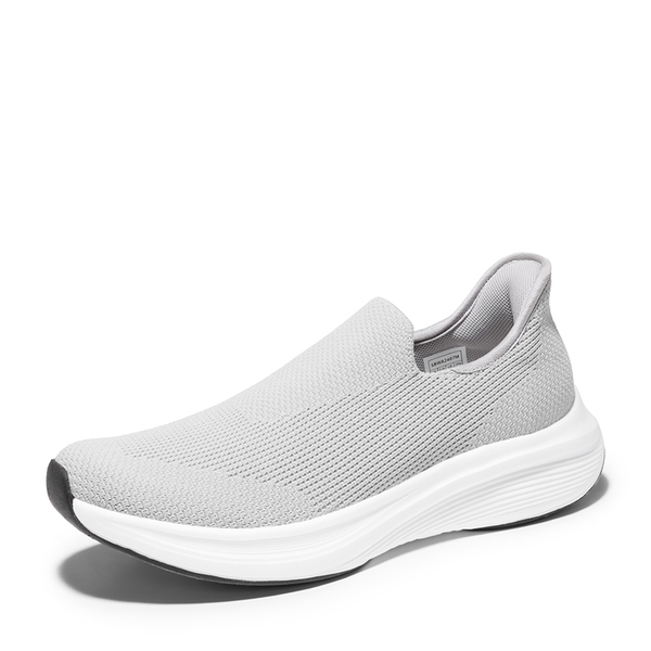 Men's Comfortable Slip-On Walking Sneakers - GREY -  0