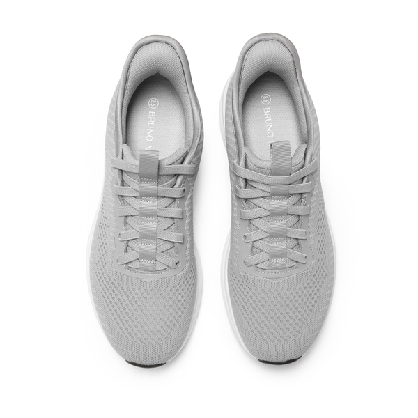 Men's Cushioned Mesh Walking Sneakers - GREY - 3