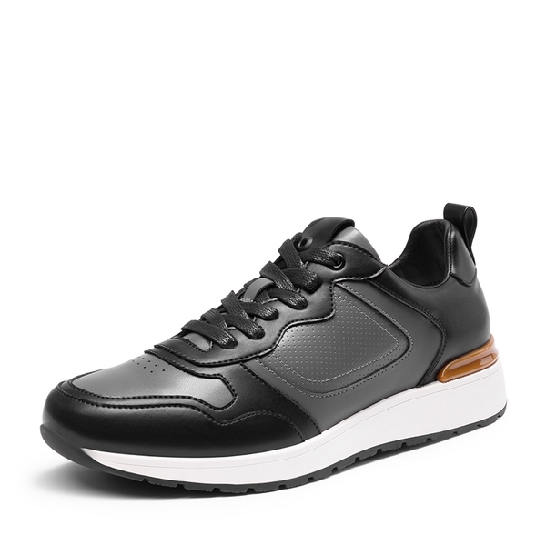 Men's Cushioned Fashion Sneakers - GREY/BLACK -  0
